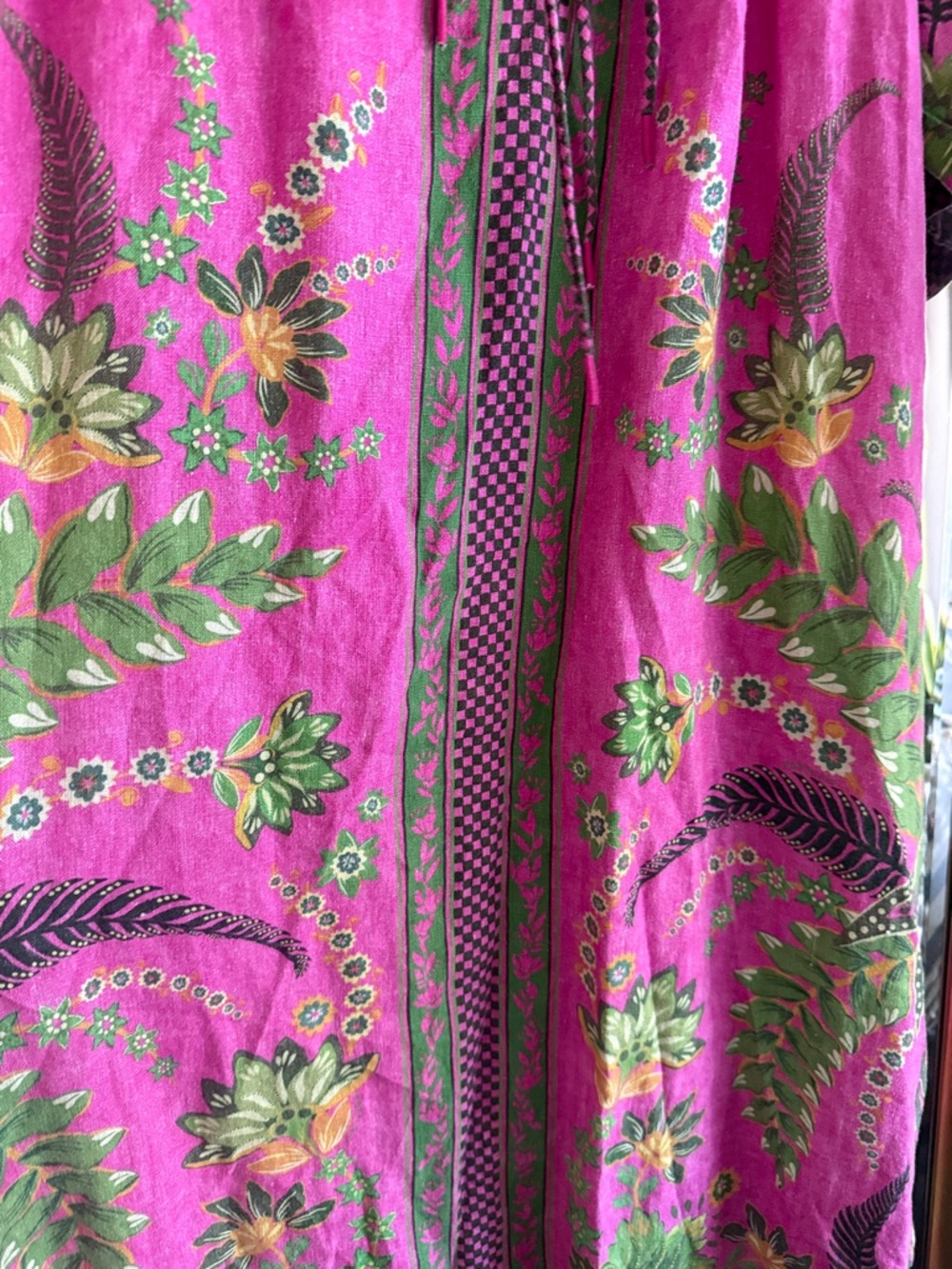 FARM Rio Ana Tie Front Midi Dress (with Pockies!) 🌴 💛 - Picture 4 of 4